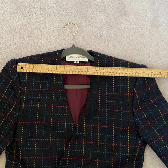 Vintage 100% Wool blazer Jones New York Size 8 Jacket. MADE IN CANADA - Picture 10 of 10